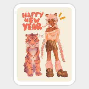 Happy Tiger New Year Sticker